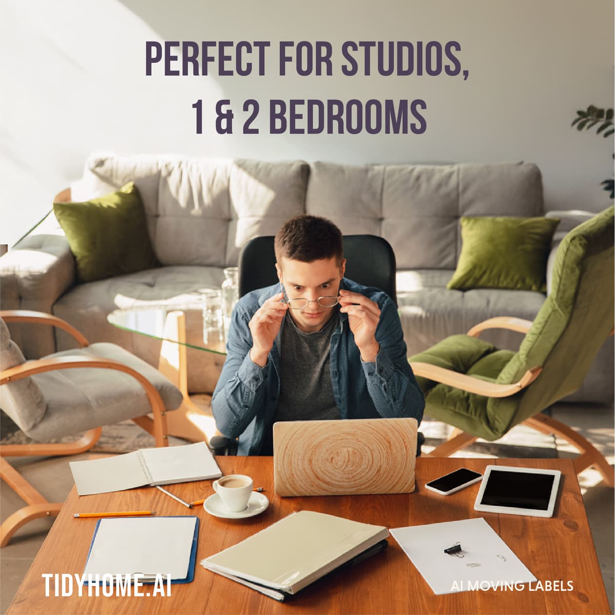 Perfect for studios and small apartments